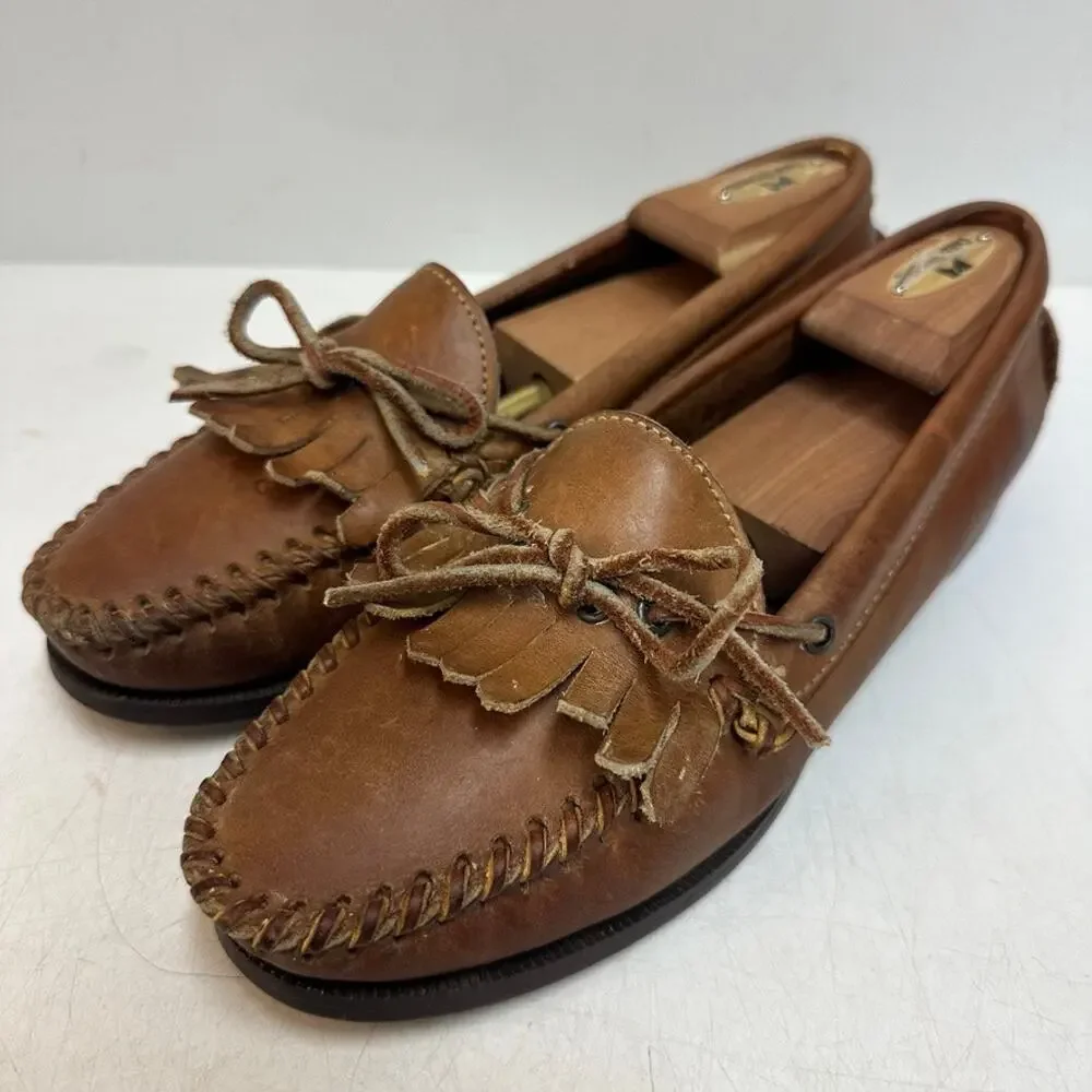 VGUC Rancourt & Co. x Polo Country Tassel Loafer Kiltie Moc Made in USA 8.5 B